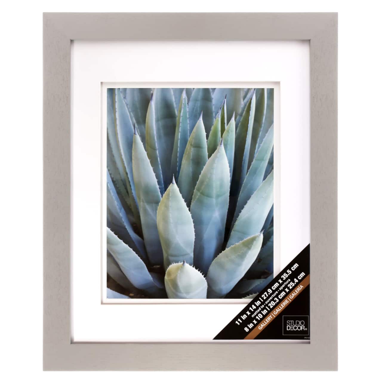 Grey Gallery Wall Frame with Double Mat by Studio D&#xE9;cor&#xAE;